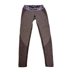 Gymshark Flex Purple Leggings Tag Sz Medium Fits Smaller Compression Activewear